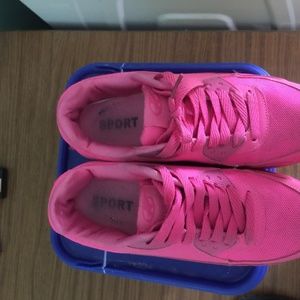 Pink sneakers